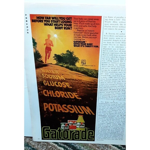 1980 Gatorade Gives Body What Its Thirsty For Original print ad Vintage 80s - Picture 2 of 2
